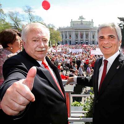 Alle Bilder von den 1.-Mai-Feiern der Parteien