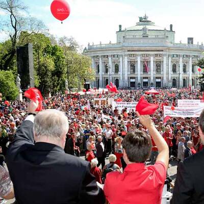 Alle Bilder von den 1.-Mai-Feiern der Parteien