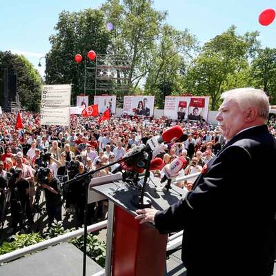Alle Bilder von den 1.-Mai-Feiern der Parteien