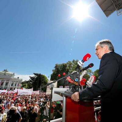Alle Bilder von den 1.-Mai-Feiern der Parteien