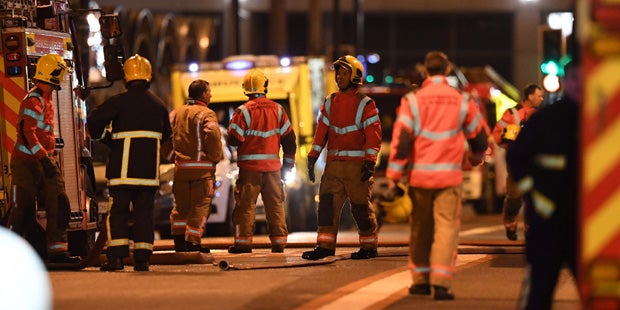 Wieder Feuer-Drama in Großbritannien