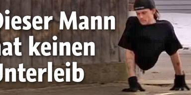 Dieser Mann hat keinen Unterleib