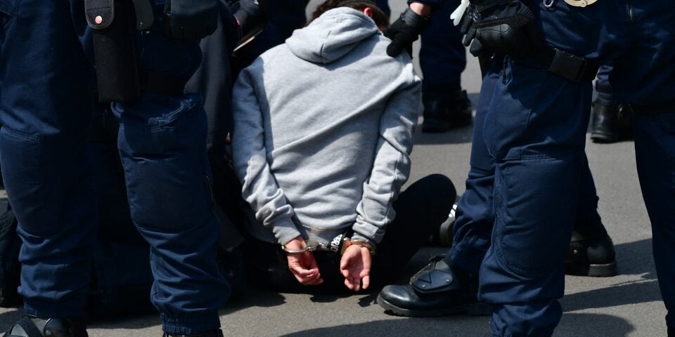 Festnahme bei Votivpark-Demo