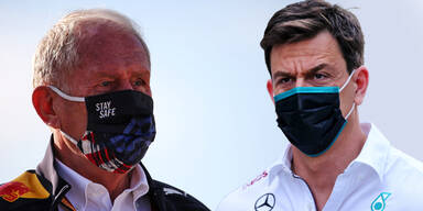 Red-Bull-Berater Helmut Marko und Mercedes-Sportchef Toto Wolff