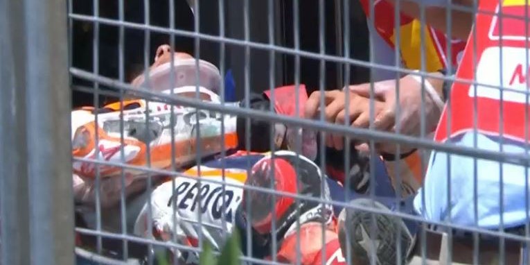 Weltmeister Marquez mit Horror-Sturz