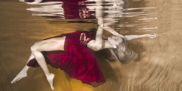 Beatric Körmer unter Wasser