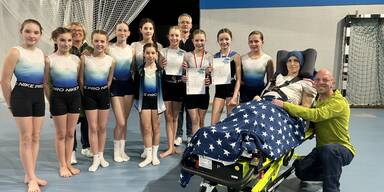 Martina konnte ihre Tochter ein letztes Mal turnen sehen