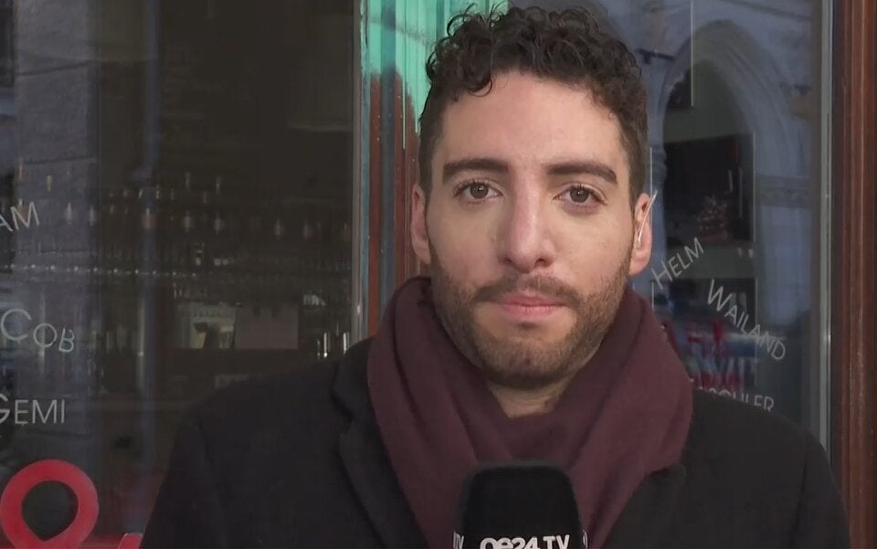 oe24-Reporter Marvin Bergauer