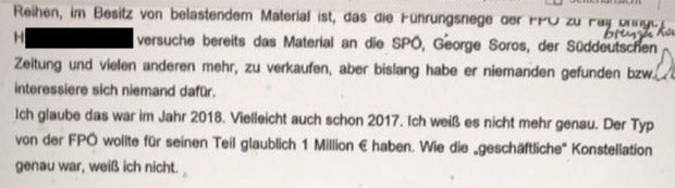 Ibiza-Zeuge: 'Der Typ von der FPÖ wollte eine Million'