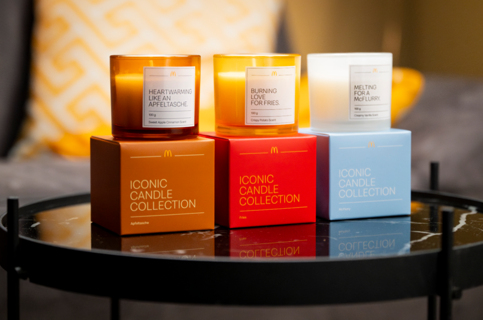 Mäcci-Duftkerzen lassen unser Zuhause nach Pommes, Apfeltasche und McFlurry duften