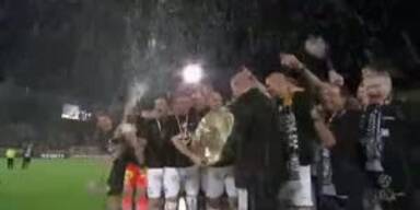 Die Siegesfeier: So jubelten die Grazer