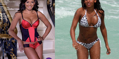 Mel B in Unterwäsche: Photoshop-Übertreibung