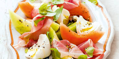 Melonen-Schinken-Salat