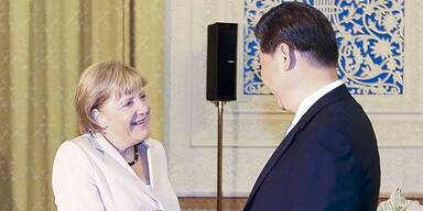 Merkel in China f&uuml;r freien Journalismus