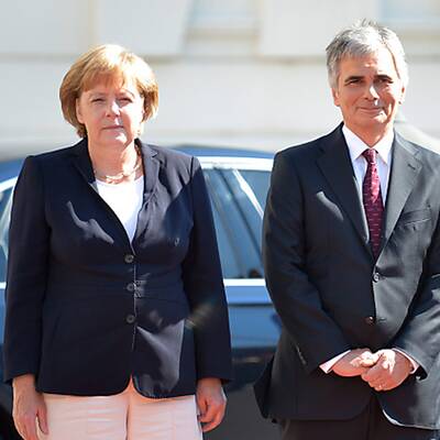 Nach dem Empfang begannen die politischen Gespräche unter vier Augen.