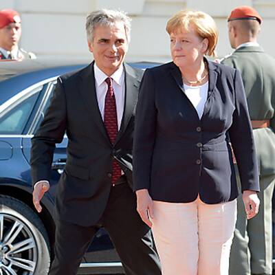 Nach dem Empfang begannen die politischen Gespräche unter vier Augen.