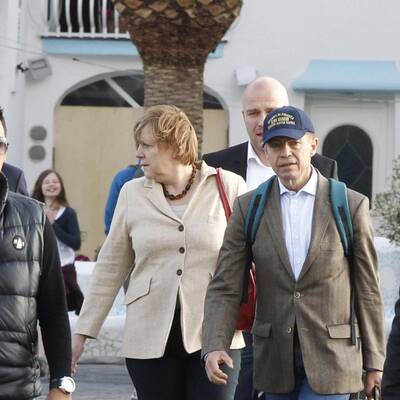 So schlenderten sie über die Insel 