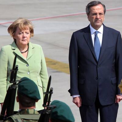 Hier trifft Angela Merkel Griechen-Premier Samaras