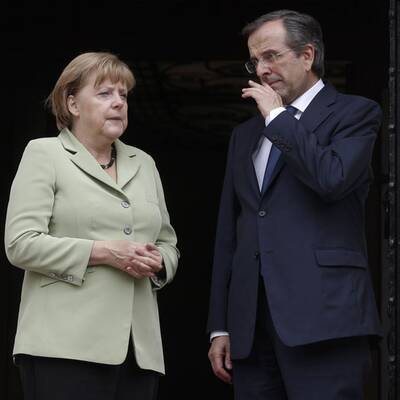 Hier trifft Angela Merkel Griechen-Premier Samaras