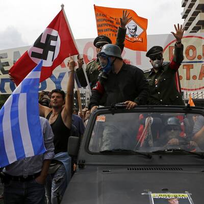 Hass-Proteste in Athen vor Merkel-Ankunft