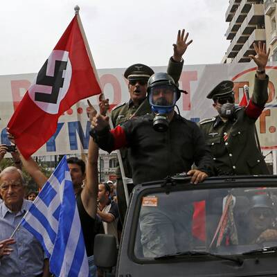 Hass-Proteste in Athen vor Merkel-Ankunft