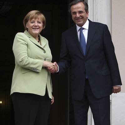 Hier trifft Angela Merkel Griechen-Premier Samaras