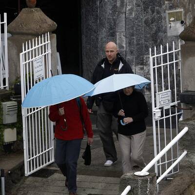 So schlenderten sie über die Insel 