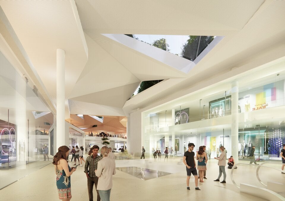 Rendering der neuen Mall