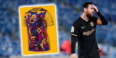 Messi mit Trikot-Leak