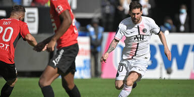 Liga-Blamage: Messi & Co von Rennes d&uuml;piert