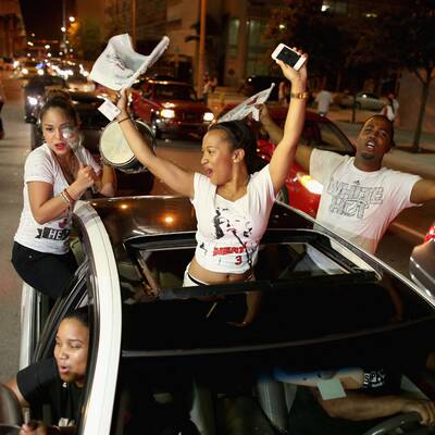 So feiert Miami den NBA-Titel