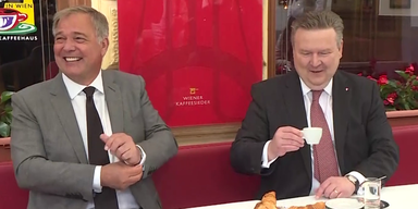 Michael Ludwig mit Cafe