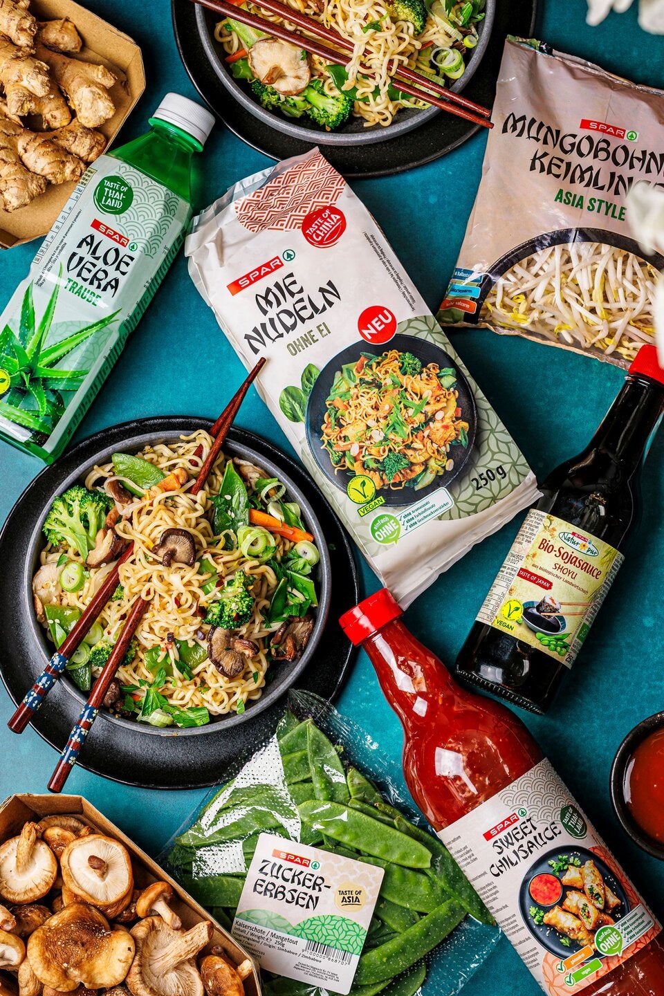 Asia Mie Nudeln ohne Ei