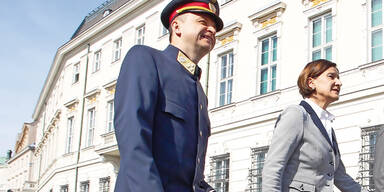 Polizei- Schutz f&uuml;r Mikl- Leitner