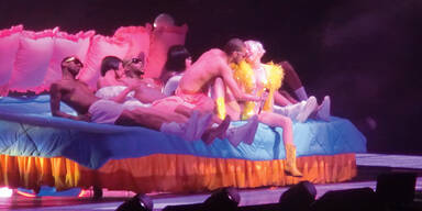 Miley erregte die Wiener Stadthalle