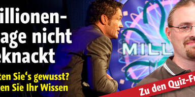 Kandidat scheitert an Millionenfrage