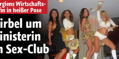 Hier strippt Georgiens Ministerin