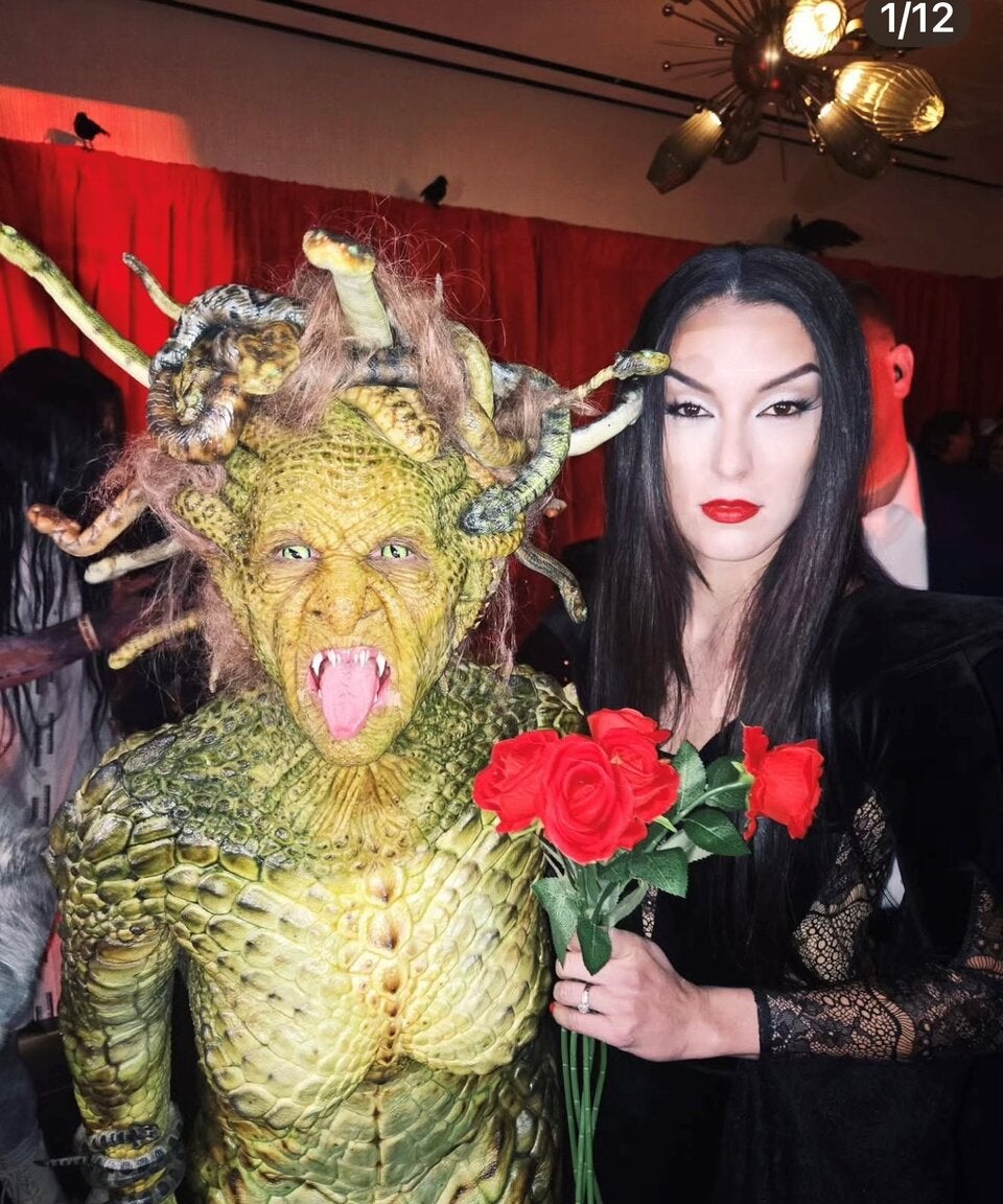 Rebecca Mir kürzlich bei Heidi Klums Halloween-Party. 