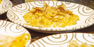 Trüffelrisotto mit Steinpilzen