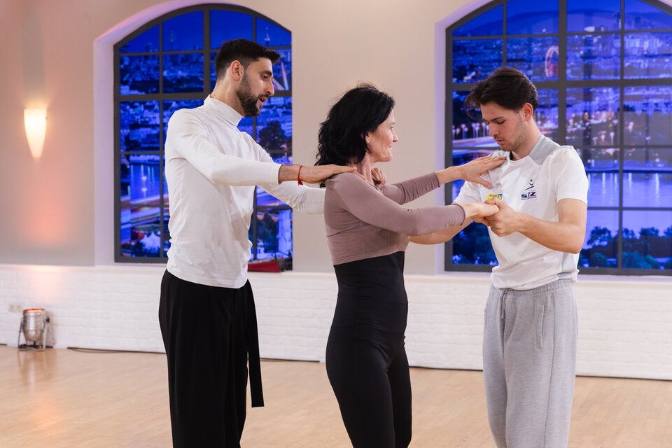 Dimitar Stefanin, Eva Glawischnig und Benni Piesczek wenige Tage vor ihrem großen Auftritt.