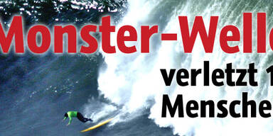 Monster-Welle verletzt 13 Menschen