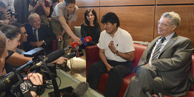 Morales 13 Stunden in Wien gefangen