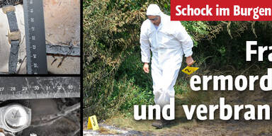 Verbrannte Frauenleiche im Burgenland