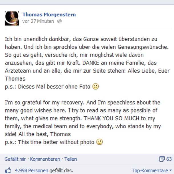 Morgensterns Olympia-Hoffnung lebt