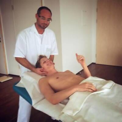 Vor seinem Auftritt absolvierte Morgenstern noch eine letzte Therapieeinheit