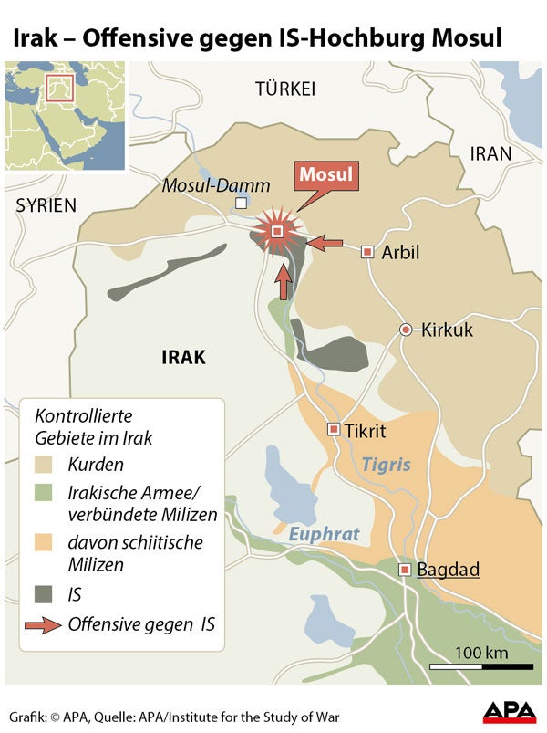 Offensive auf IS-Hochburg Mosul begonnen