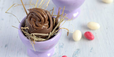 Mousse au chocolat-Eier