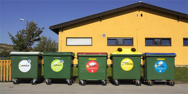 Müllcontainer Mülltrennung Recycling