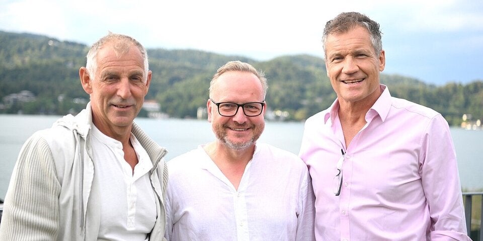 Thomas Muster, Hubert Wallner und Armin Assinger. 