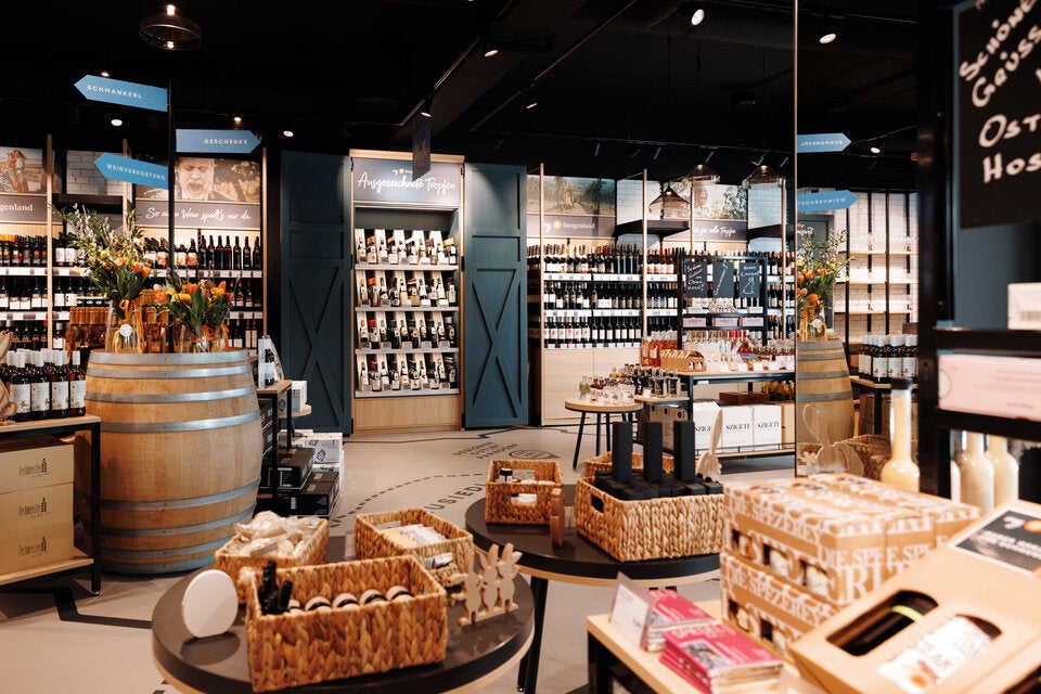 Der my burgenland Shop im Designer Outlet Parndorf präsentiert auf 298 Quadratmetern die Vielfalt des Burgenlands.